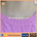 O neck wholesale fashion wool cable knitted sweater